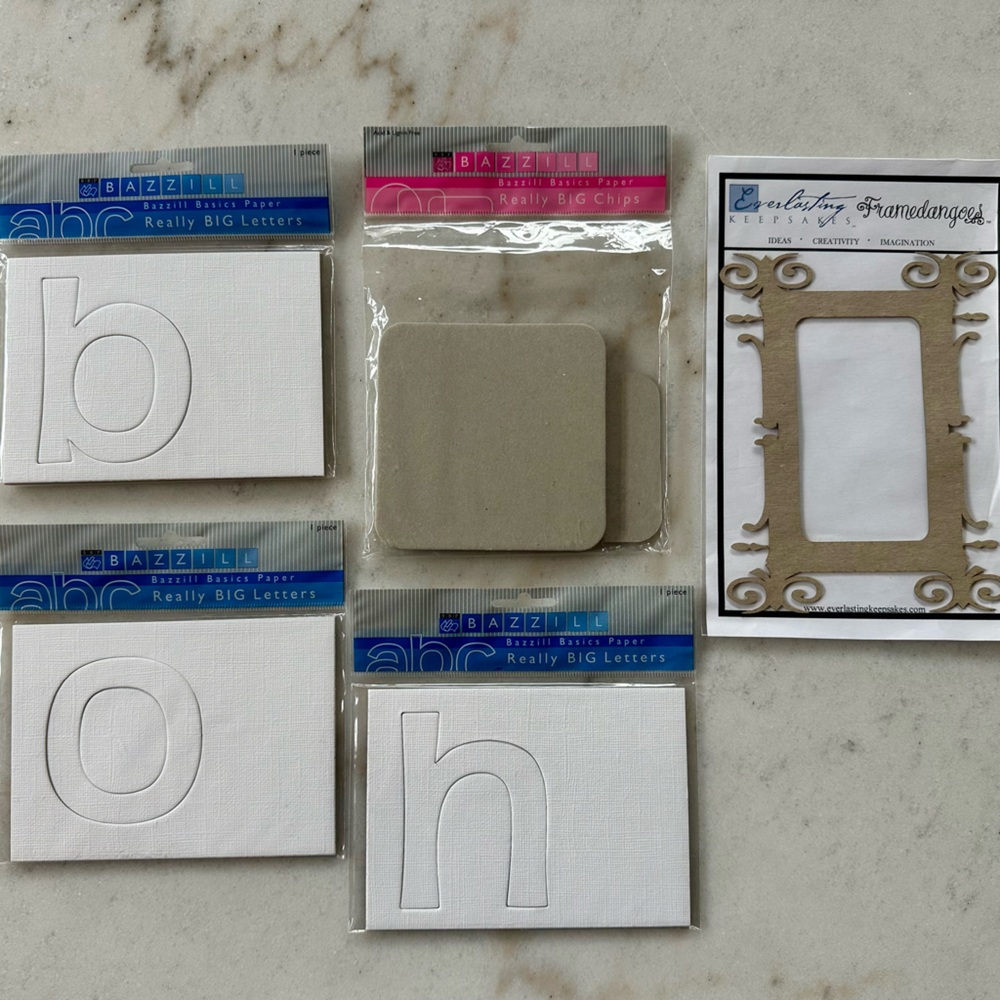 Bazzill Basics Paper Chipboard | Lot Scrapbooking journaling chipboard pieces